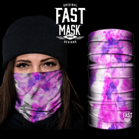 Tye Dye Purple Face Wrap