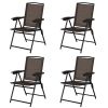 4 Pcs Folding Sling Chairs