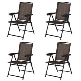 4 Pcs Folding Sling Chairs