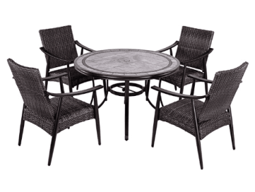 [Dropshipping] 5 Piece Patio Dining Set Outdoor Furniture