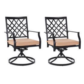 Outdoor Swivel Chairs Set of 2