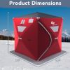 2-person Portable Ice Shelter Fishing Tent with Bag