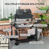 Outsunny Outdoor Grill Cart