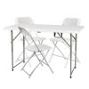 4ft Foldable Lift Patio Plastic Table White