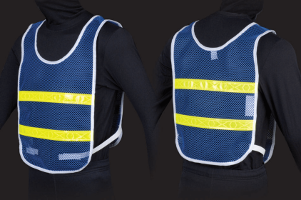 Reflective Standard Safety Vest (Color: Blue/Lime, size: L)