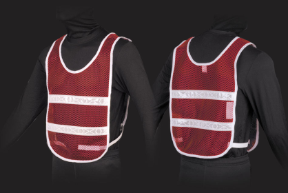 Reflective Standard Safety Vest (Color: Red/White, size: XL)