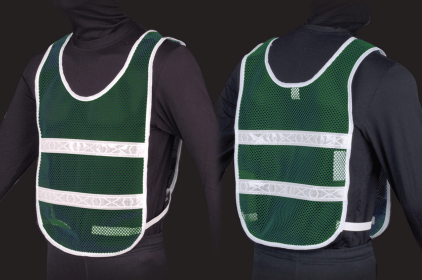 Reflective Standard Safety Vest (Color: Green/White, size: XL)