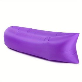 Camping Inflatable Lazy Bag (Color: Purple)